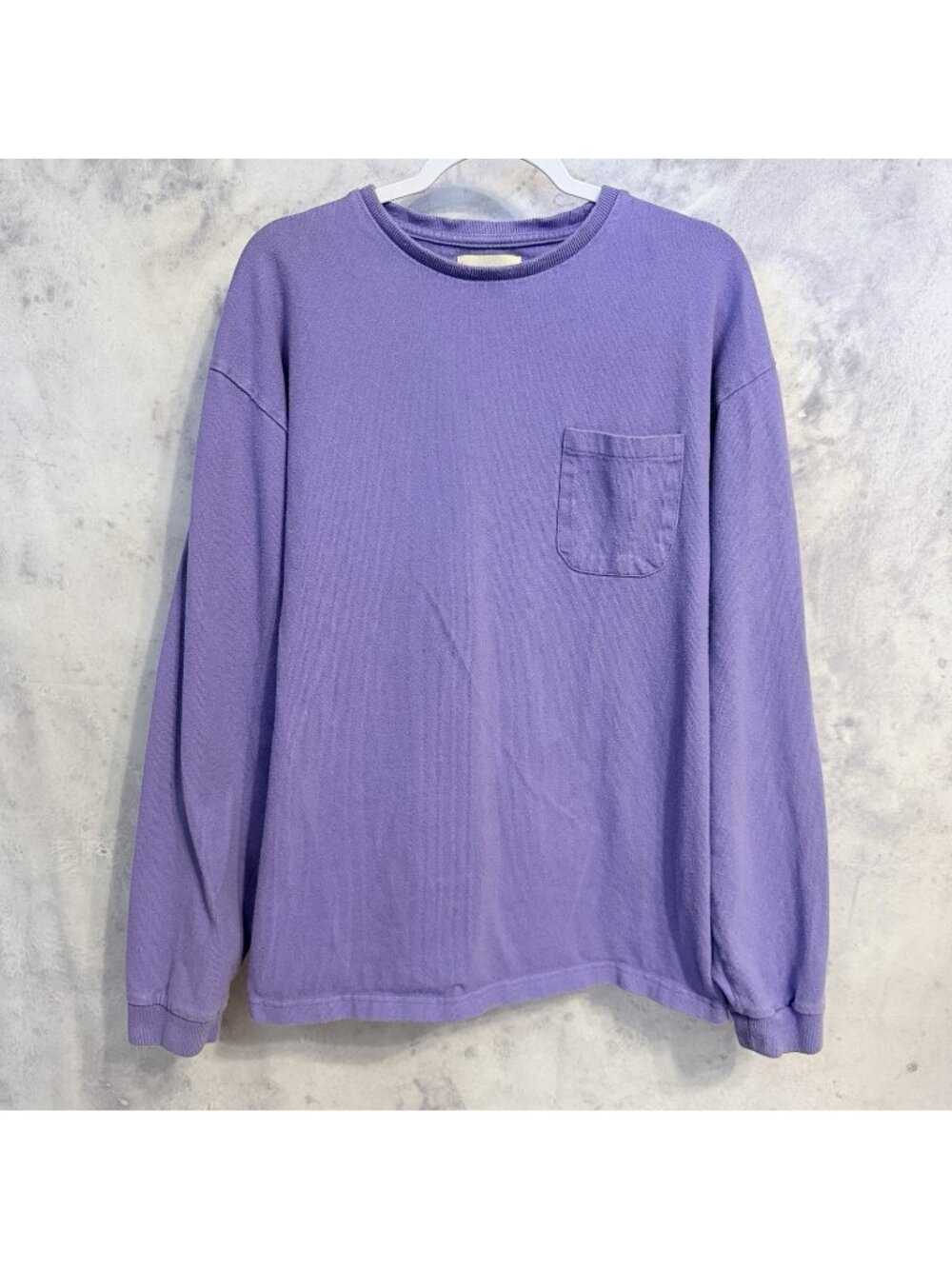 La Paz Long Sleeve Pocket T Shirt Mens XL Light Purple Blank